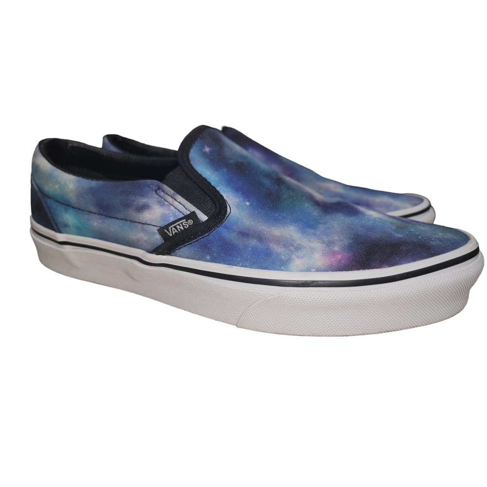 Vans Women's Classic Galaxy Multicolor Canvas Slip On Shoes Size 9.5